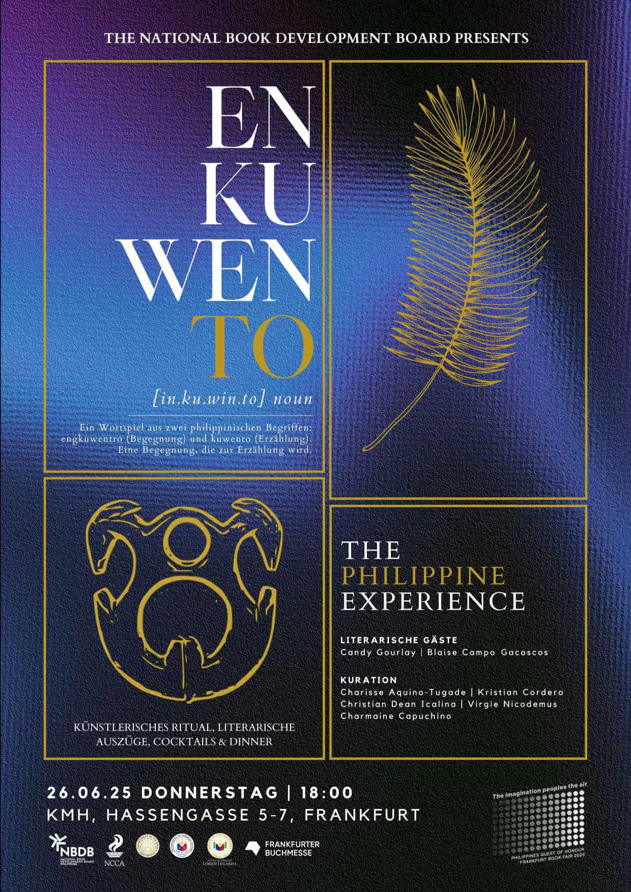 Event poster for "Enkwento: The Philippine Experience"